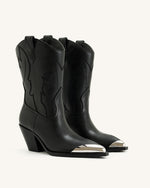 Bottes de Cowboy Riya - Noir