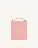 Sac clutch en forme de livre avec motif brodé Taya-Bakery - Rose