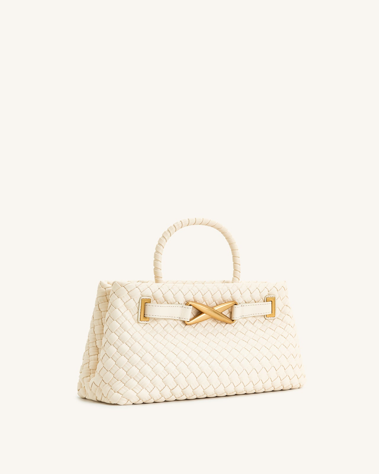 Sac Tote Tissé Elora  – Blanc