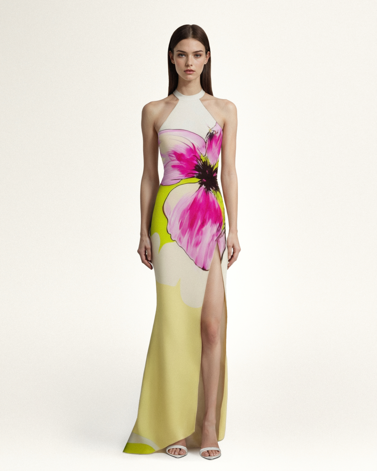 Robe Dos Nu Florale Olivia - Multicolore