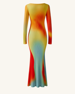 Robe Lily à imprimé illusion - Multicolore