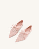 Ballerines plates en filet Reilly - Beige rose