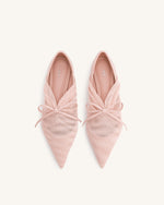 Ballerines plates en filet Reilly - Beige rose