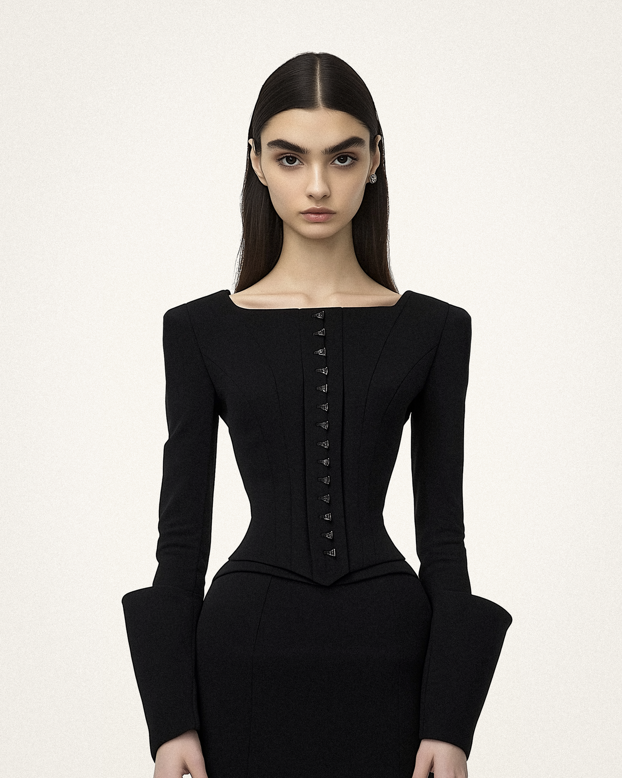 Blazer Inspiré du Corset Lydia - Noir