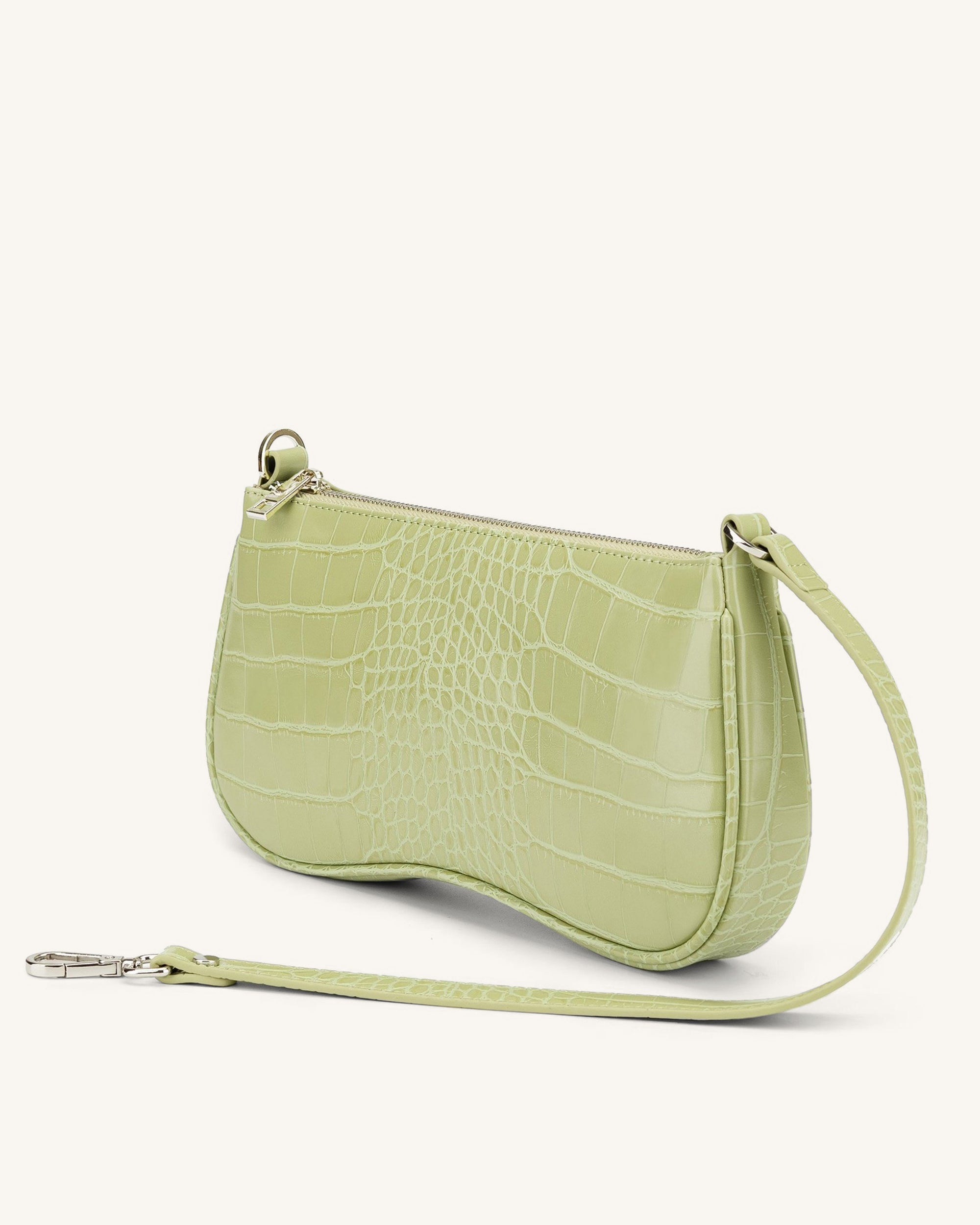 Sac Bandouli re Eva Vert Clair Effet Croco E SHOP OFFICIEL JW