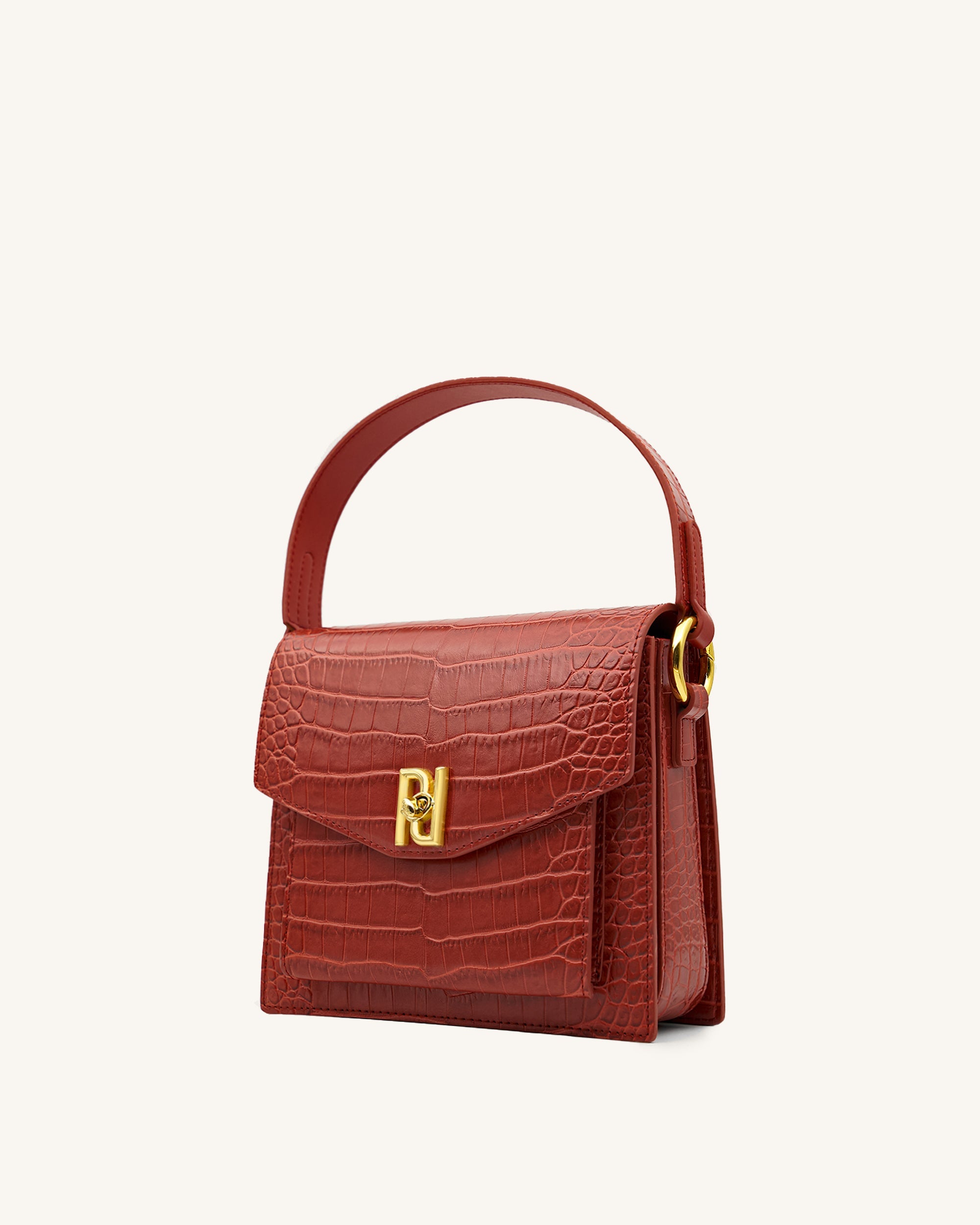 Lucy Sac Main Rouge Effet Croco E SHOP OFFICIEL JW PEI FR